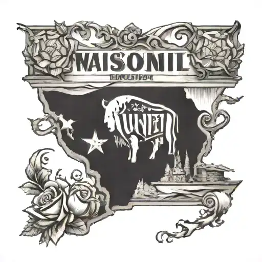 Wisconsin and nashville tattoo design idea
