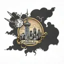 atlanta skyline tattoo tattoo design idea