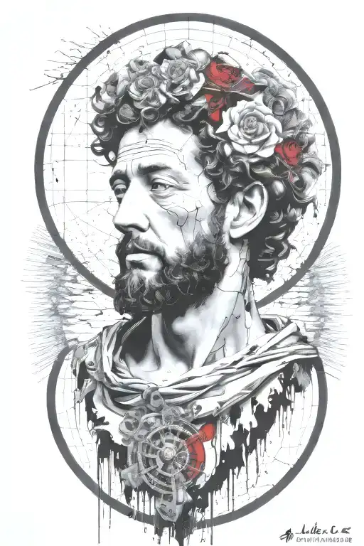 marcus aurelius tattoo design idea