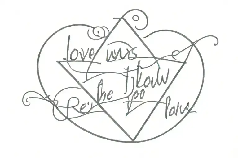 Love was the law and religion was taught you tattoo design idea