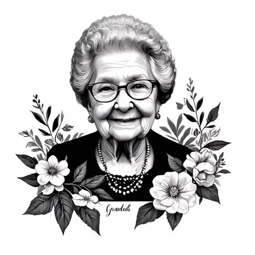 Grandma Memorial tattoo design idea