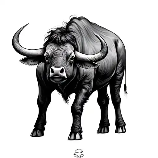 Carabao tattoo design idea