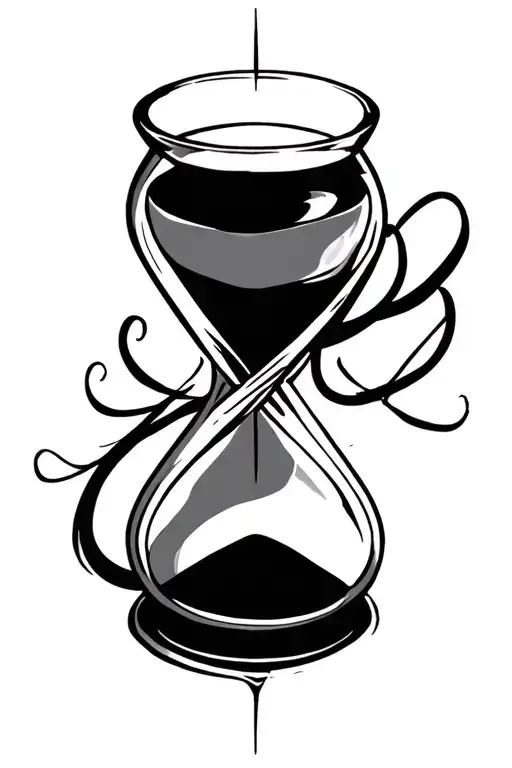 hourglass mental health awareness suicide awareness tattoo design idea