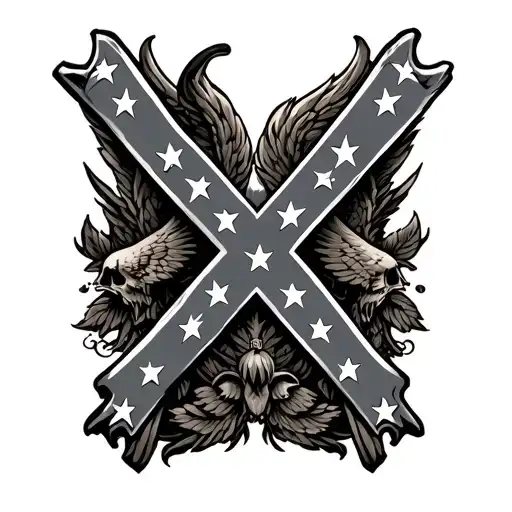 Confederate tattoo design idea