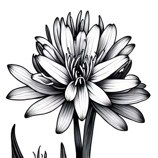 Agapanthus tattoo design idea