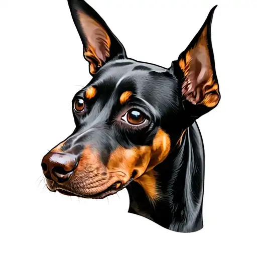 Pinscher tattoo design idea