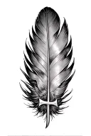 turkey feather in a shotgun shell, cross incorporated tattoo design idea