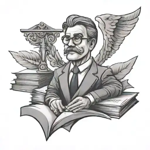 lawyer cute tattoo design idea