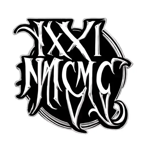 "IX-XVII-MCMXC" Plain text "IX-XVII-MCMXC" tattoo design idea