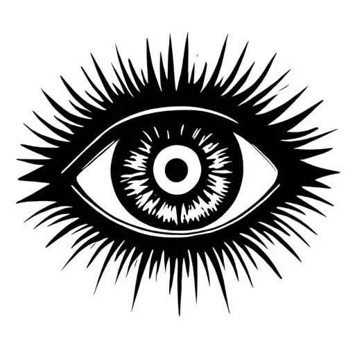 simple stencil three rockstar eye stencil  tattoo design idea
