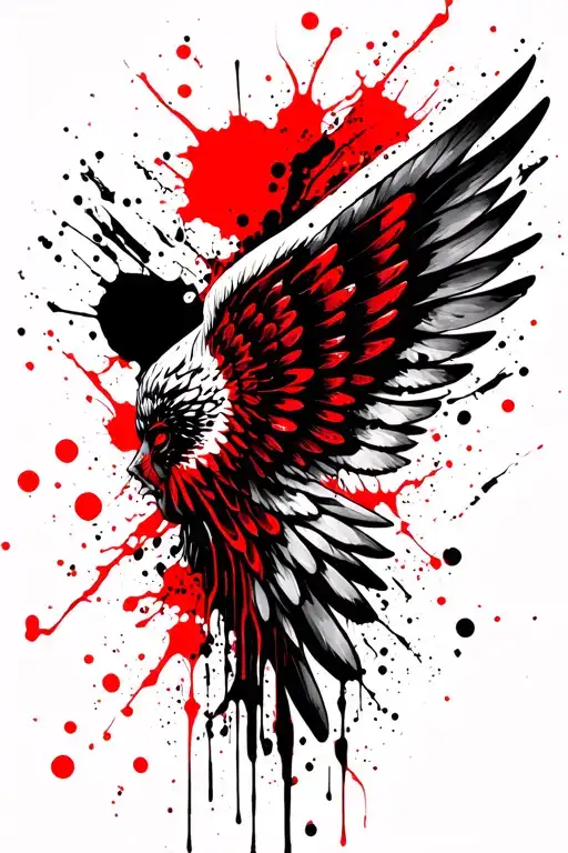 wing tattoo tattoo design idea