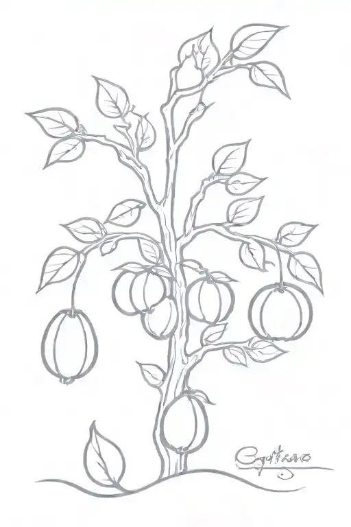 tree, fruits of the spirit, galatians 5:22-26 tattoo design idea