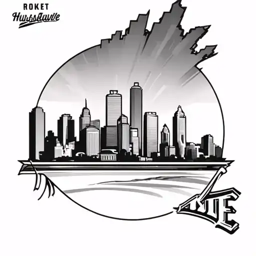 Chicago skyline tattoo Chicago bears Huntsville Alabama the rocket city tattoo design idea