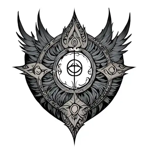 "Nasariannan aiyan Maria" Tolkien Symbol with Lord tattoo design idea
