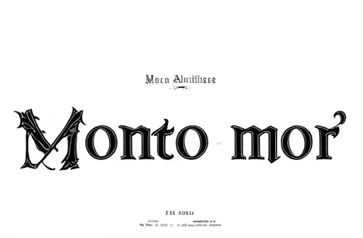 "Monto mor
" tattoo design idea