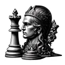 King Chess Piece tattoo design idea