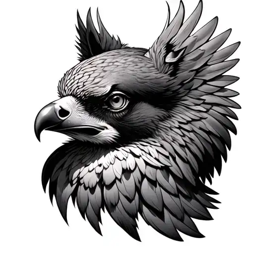 German Adler 2D tattoo design idea