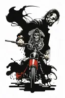 Sons Of Anarchy with ref One piece Anime, Jujustu Kaisen,  tattoo design idea
