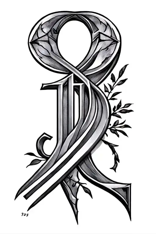 1969 roman numerals tattoo design idea