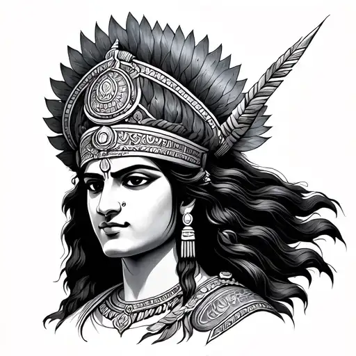 Mahabharat tattoo design idea