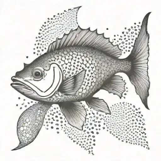Australian fish swimming gracefully tattoo design idea