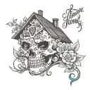 i was born in a broken home but that doesn't mean i am broken too tattoo design idea