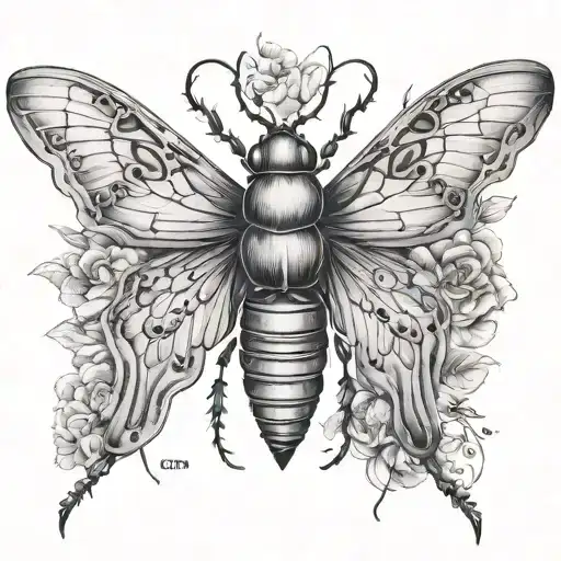 Entomology tattoo design idea