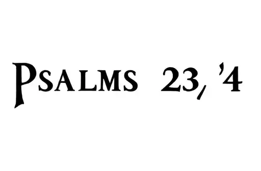 "Psalms 23:4" tattoo design idea
