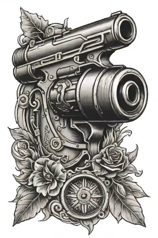 bullet with carpenter on  the forearm  tattoo design idea