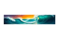ocean wave merging tattoo design idea