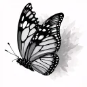 masculine butterfly tattoo design idea