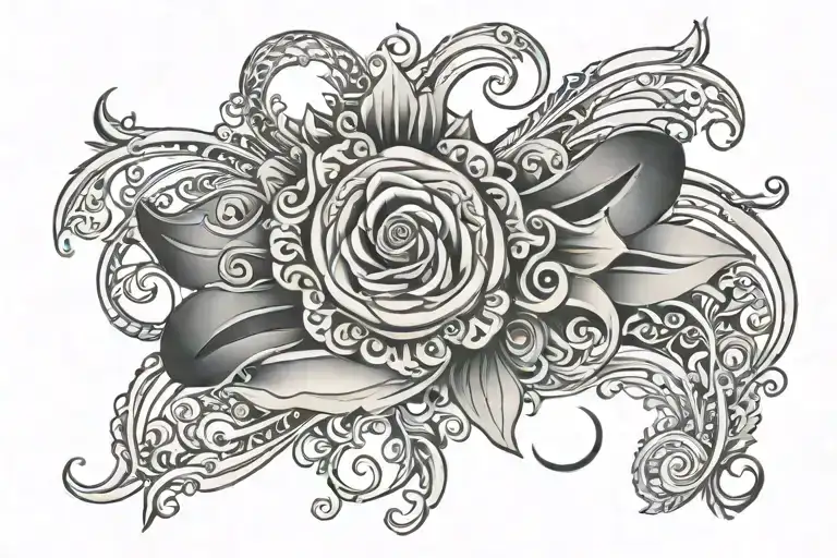 garter band elegantly encircling tattoo design idea