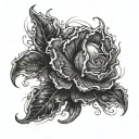 Blackout tattoo design idea