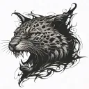 Blackout tattoo design idea