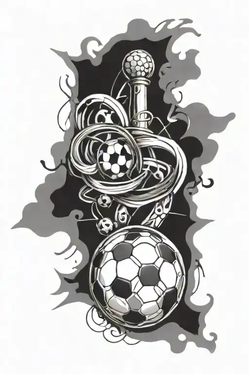 Infinity Symbol, soccer, Darts, SVEO, J inside tattoo design idea