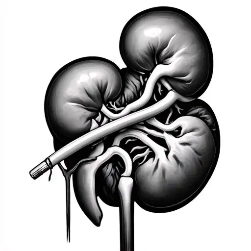 kidney transplant tattoo design idea