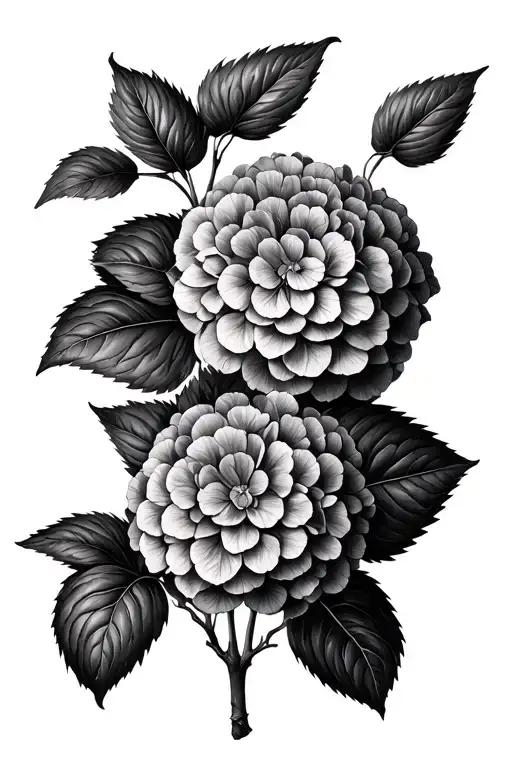 I take a handful of black land in the palm of the palm of two hydrangeas for your eyes that no longer see me tattoo design idea