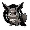 eevee pokemon and cake  tattoo design idea