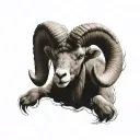 aries ram tattoo design idea