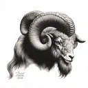 aries ram tattoo design idea