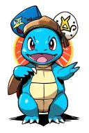 gangster Squirtle pokemon tattoo design idea