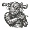 welder welding tattoo design idea