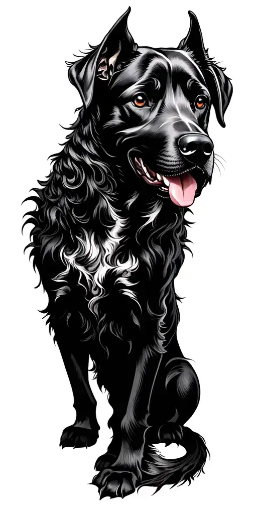 Cerberus three headed dog tattoo design idea