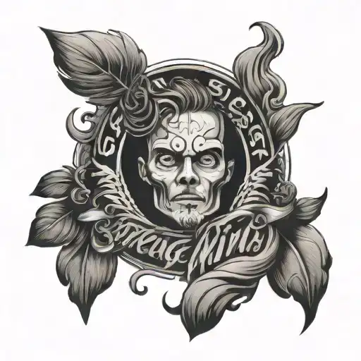 strong mind ego never give up attitude tattoo design idea