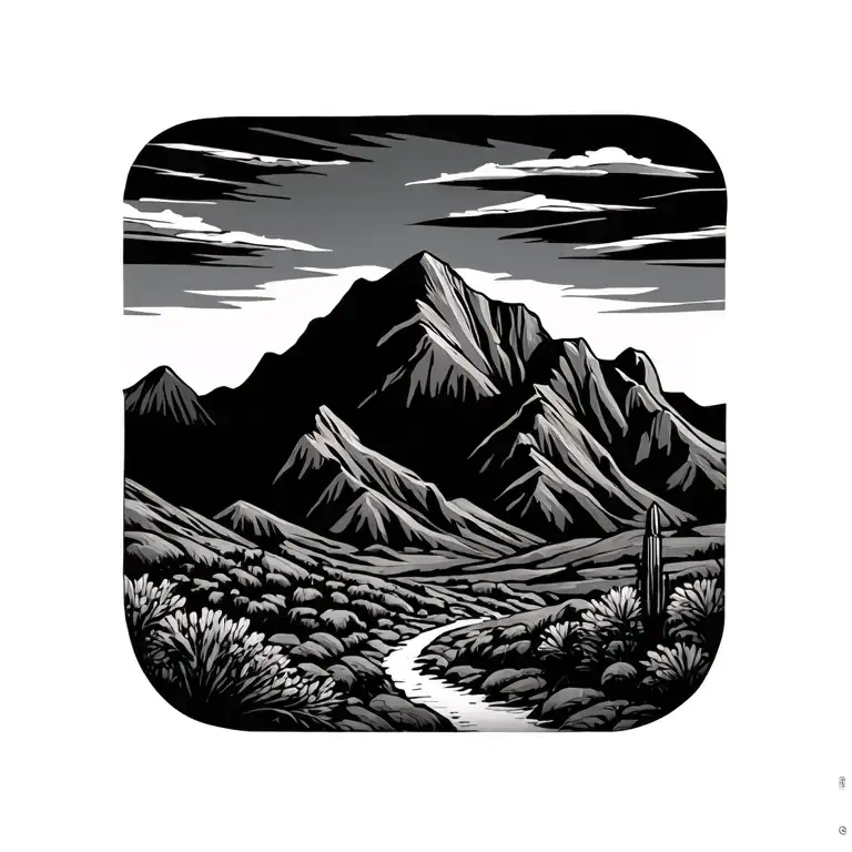 mcdowell mountains Scottsdale tattoo design idea