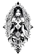 Jinx arcane symbols  tattoo design idea