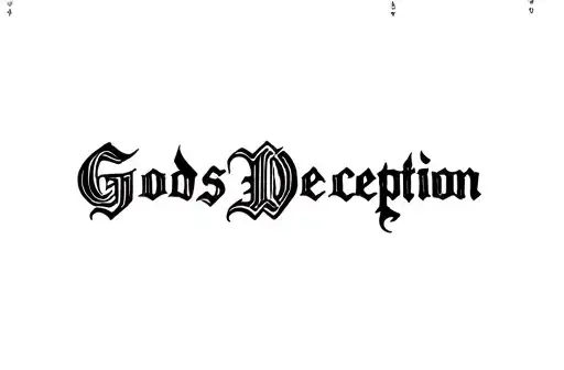 "GodS Deception " tattoo design idea