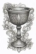 chalice no backround tattoo design idea