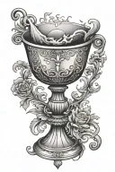 chalice no backround tattoo design idea