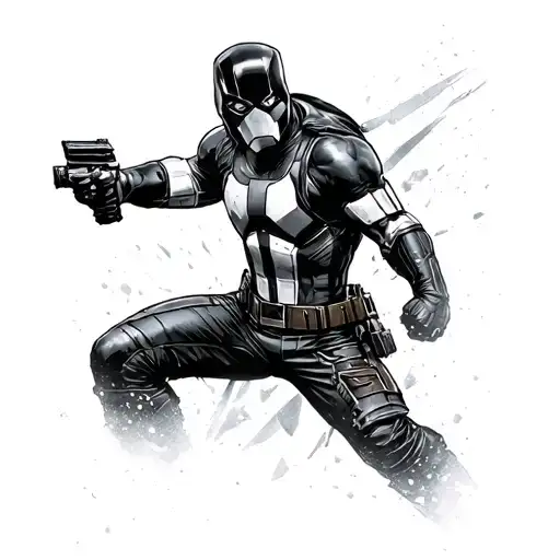 Winter Soldier tattoo design idea